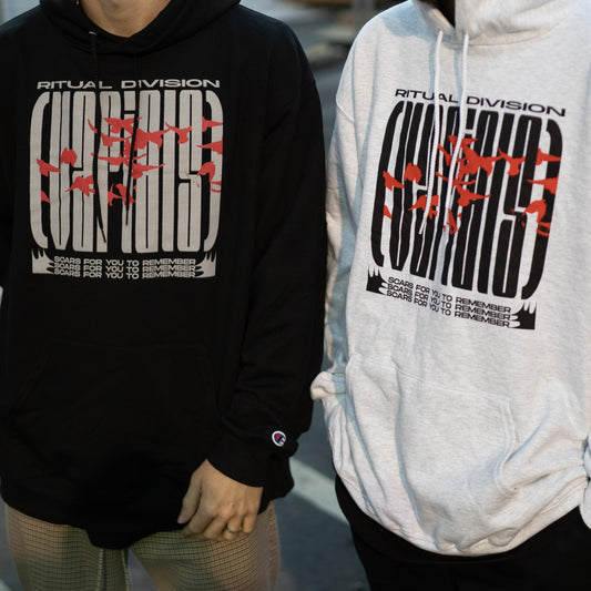 SPLATTER HOODIE - BLACK