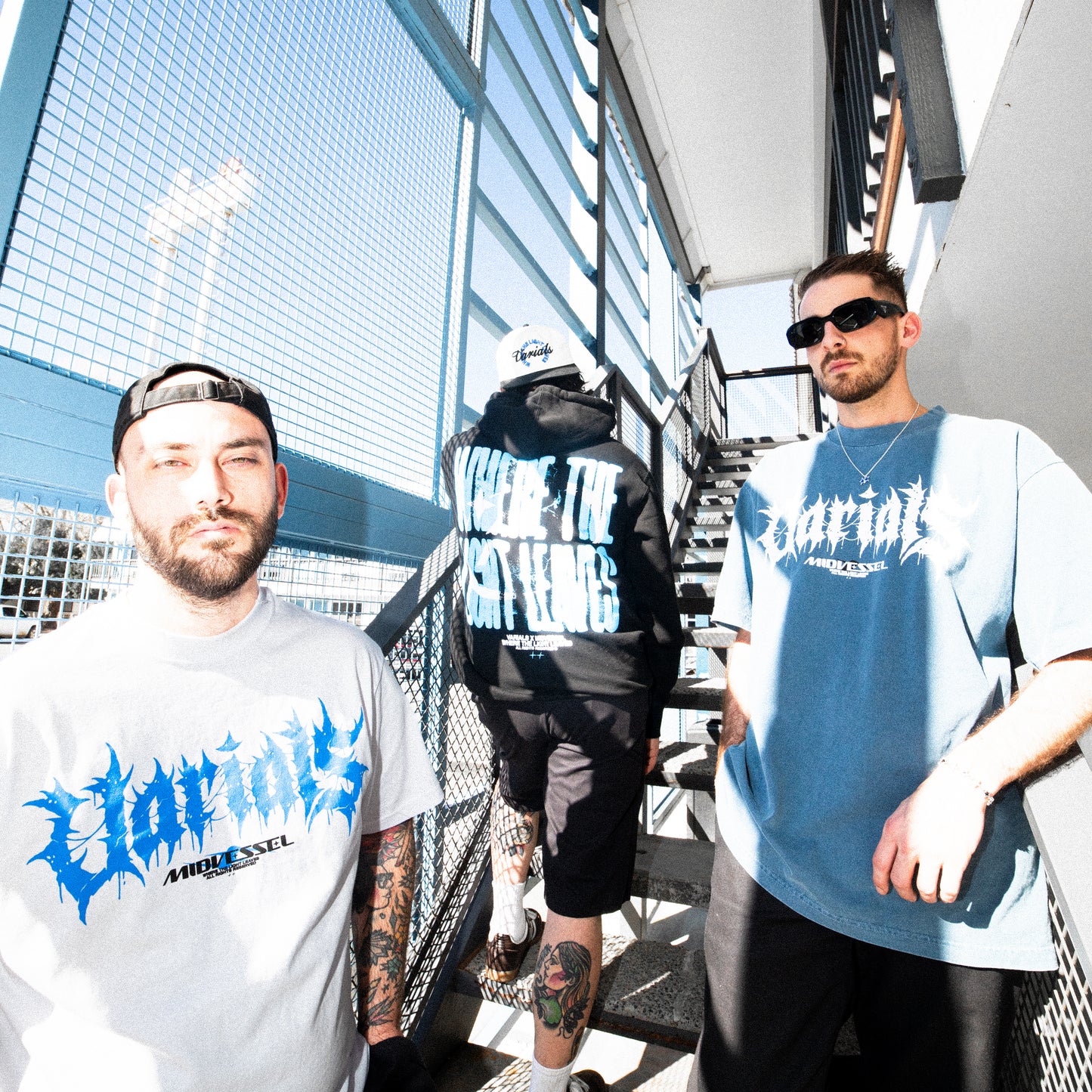 VARIALS X MIDVESSEL COLLAB TEE - FADED DENIM