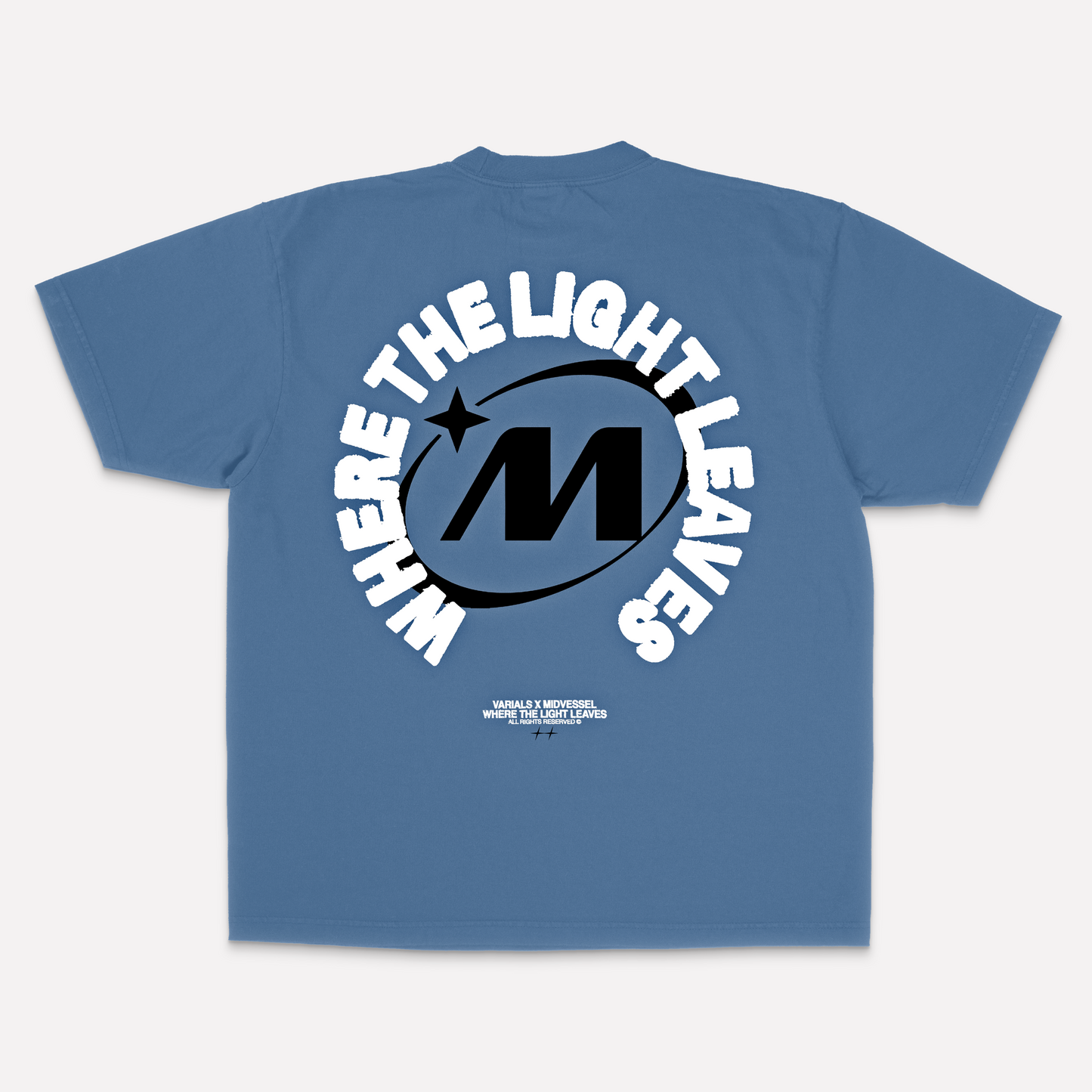 VARIALS X MIDVESSEL COLLAB TEE - FADED DENIM