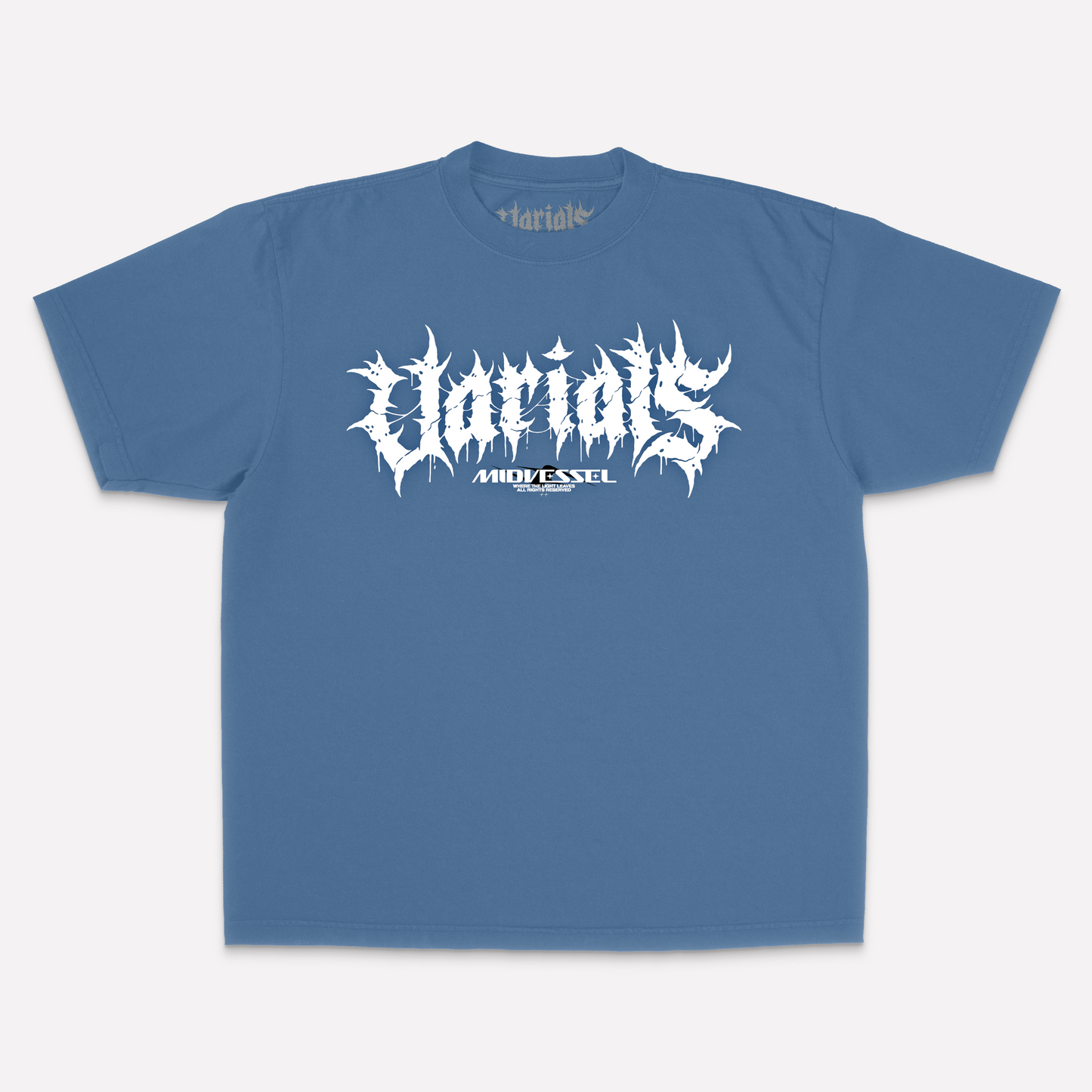 VARIALS X MIDVESSEL COLLAB TEE - FADED DENIM