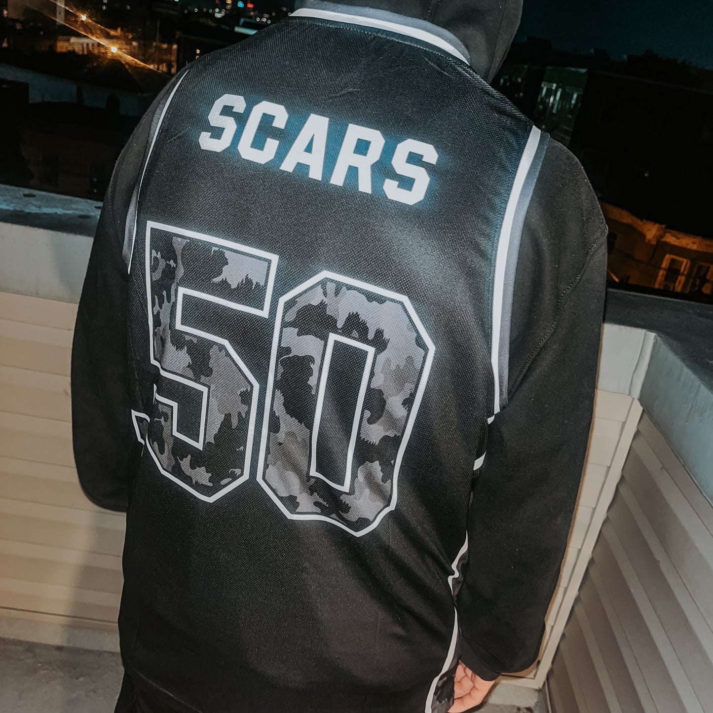 BLACK CAMO SCARS JERSEY