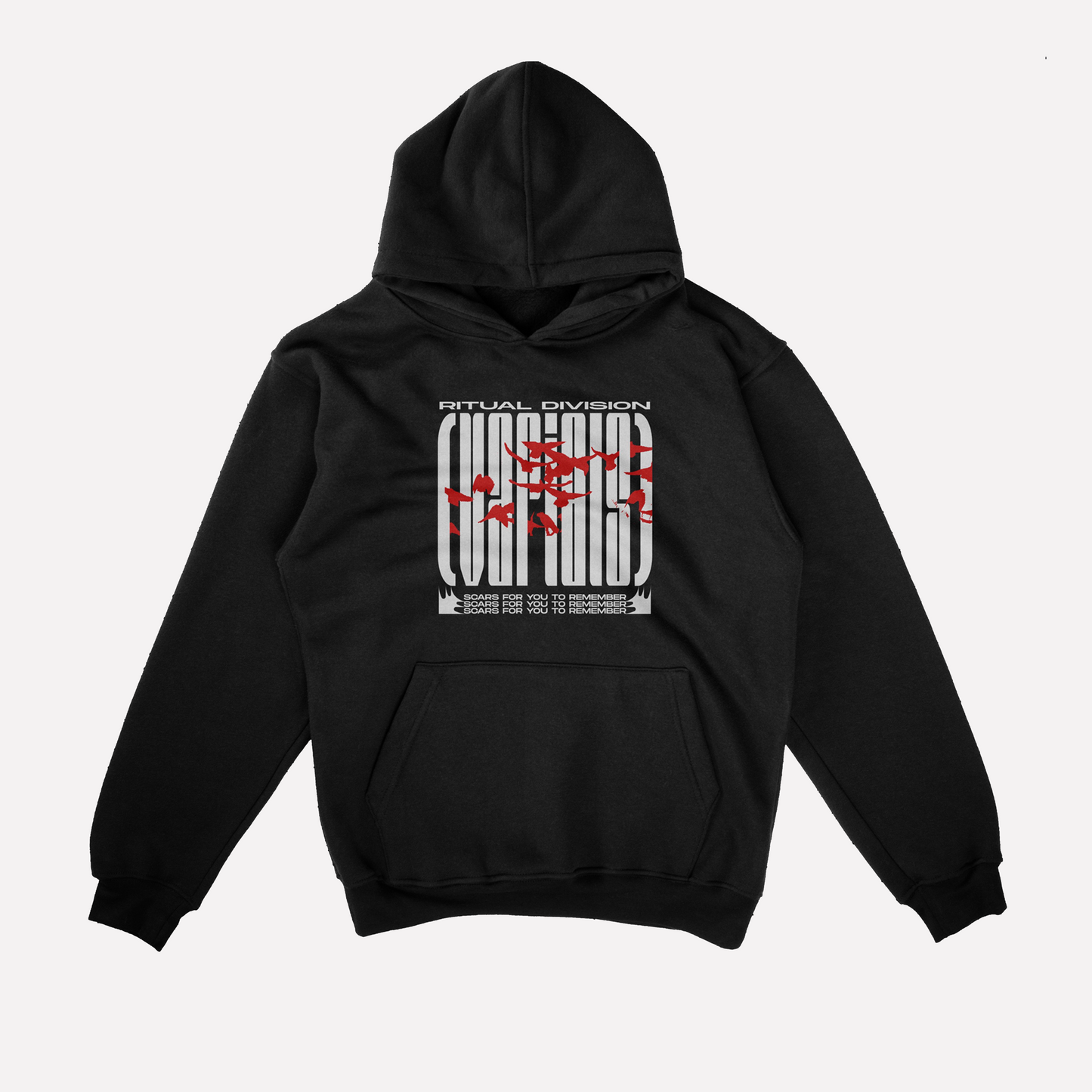 SPLATTER HOODIE - BLACK