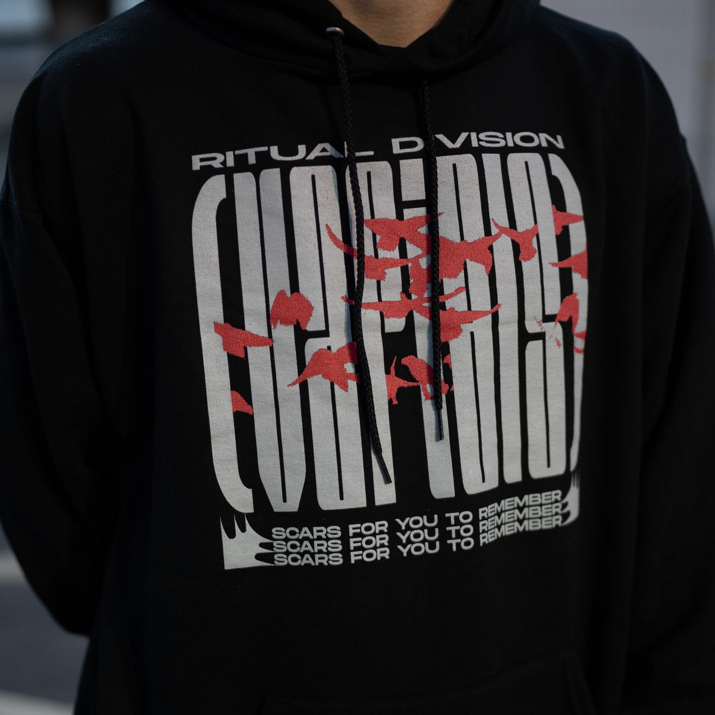 SPLATTER HOODIE - BLACK